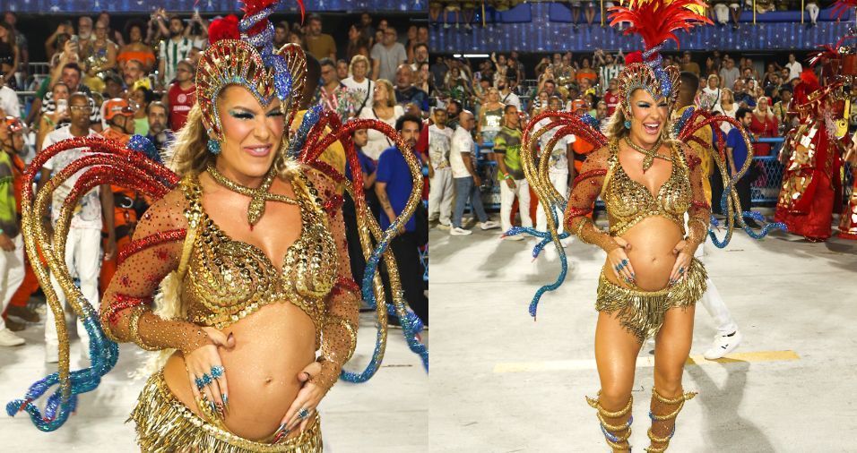 “Sonhei e desejei por esse dia”, diz Lore Improta sobre desfilar grávida