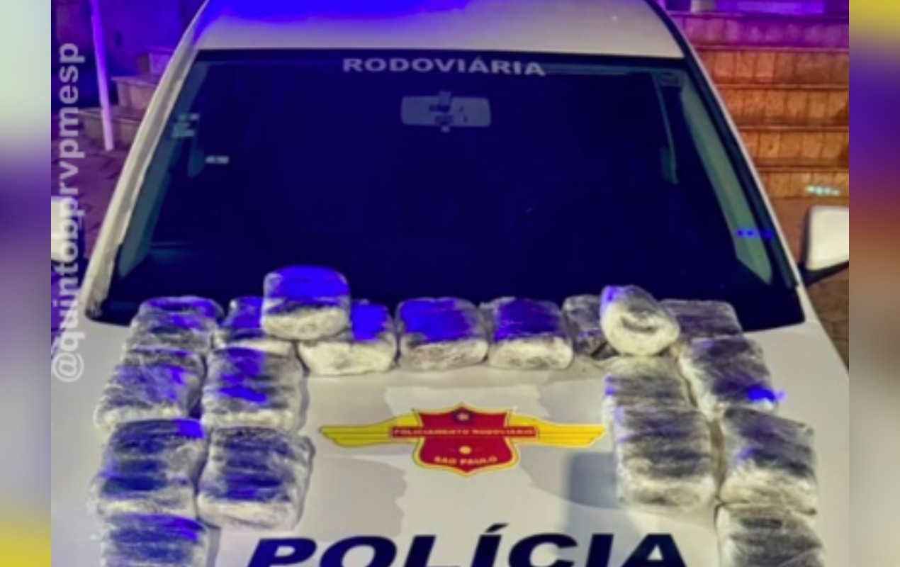 Motorista é preso com 30 kg de maconha escondida em mochila na Castello Branco em Iaras