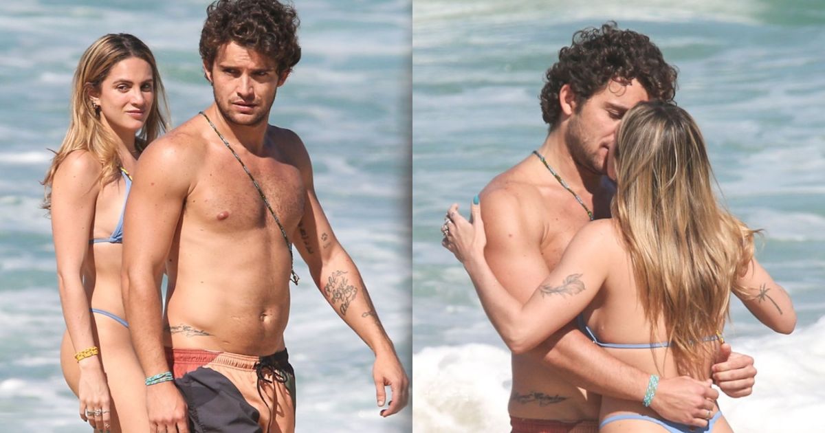 Luisa Périssé e Rafael Coimbra são vistos em clima de romance; conheça ator