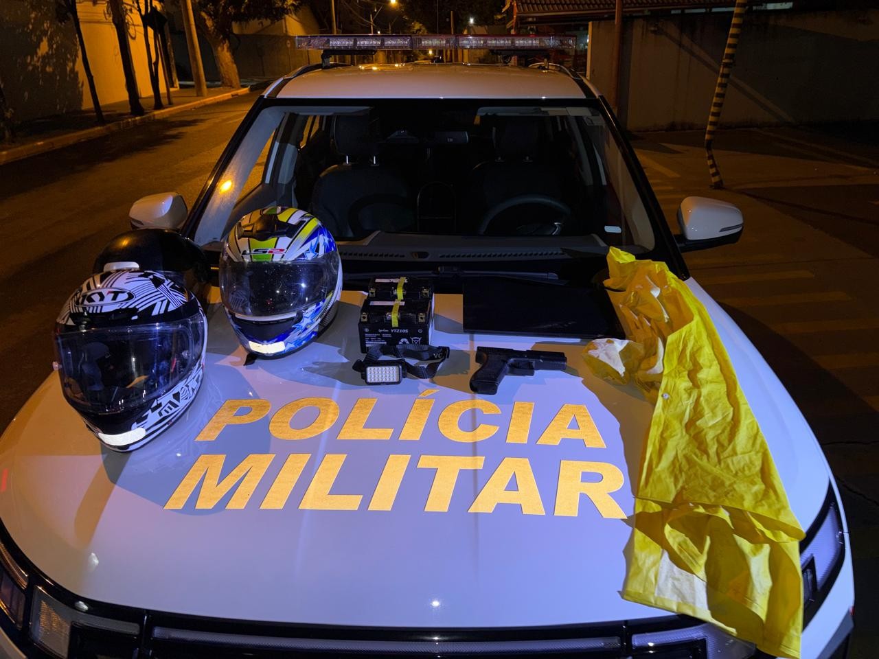 Três homens são presos suspeitos de roubar concessionária de motos em Bauru