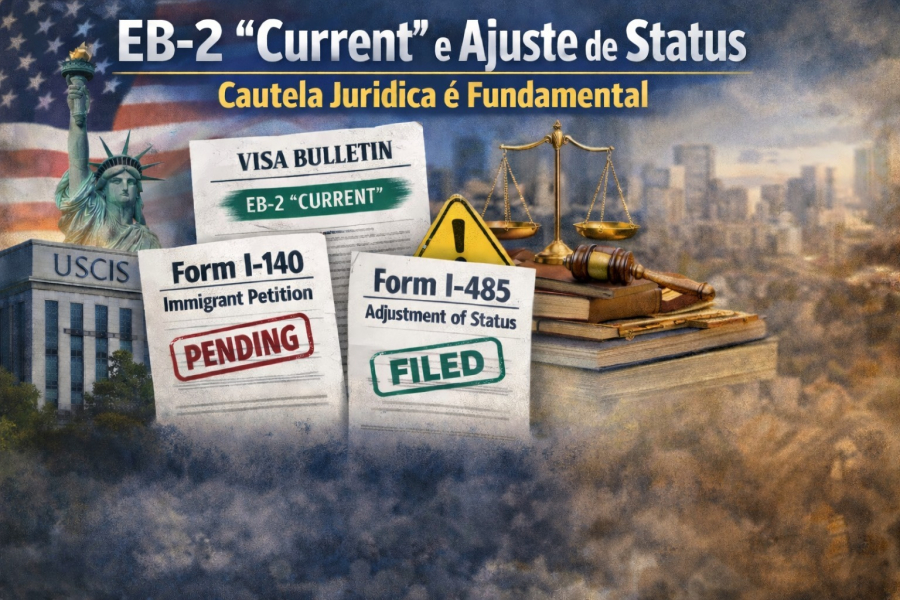 EB-2 “current” abre janela para ajuste de status, mas exige cautela jurídica
