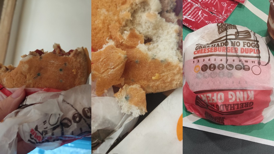 Cliente é indenizada após receber lanche mofado do Burger King e relato viraliza