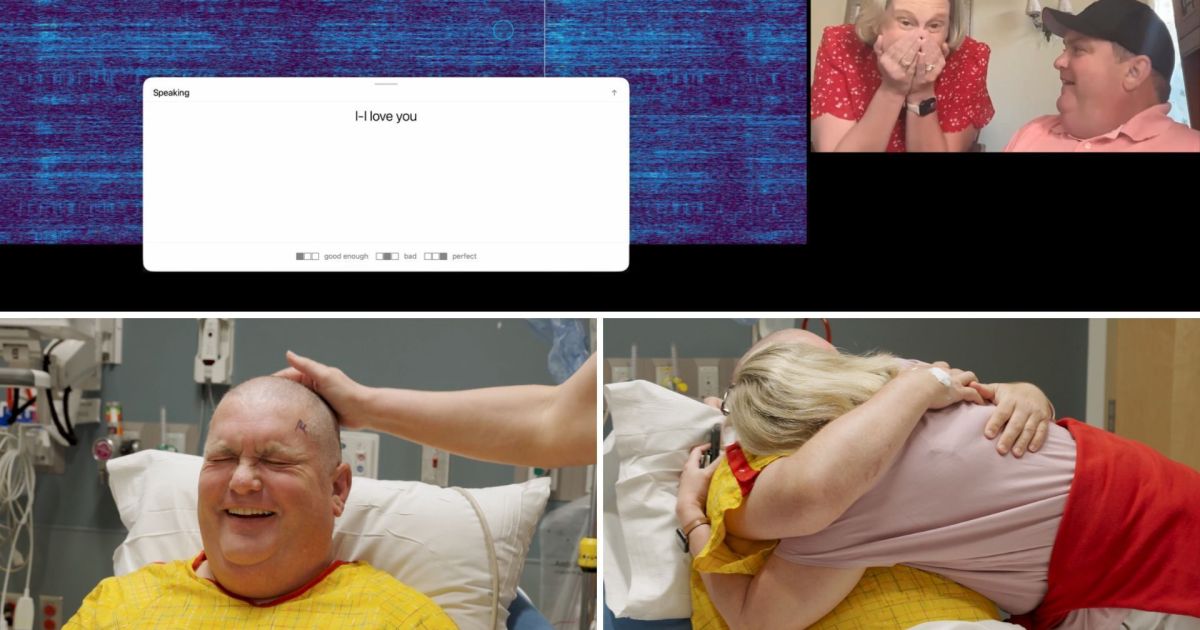 Homem fica sem voz devido a doença, recebe implante cerebral e emociona a esposa ao dizer “eu te amo” apenas com o a mente