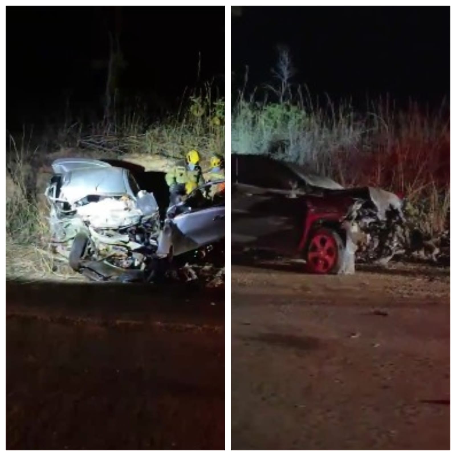 Casal morre e filhos ficam feridos em acidente entre dois carros na MGC-251, em Unaí