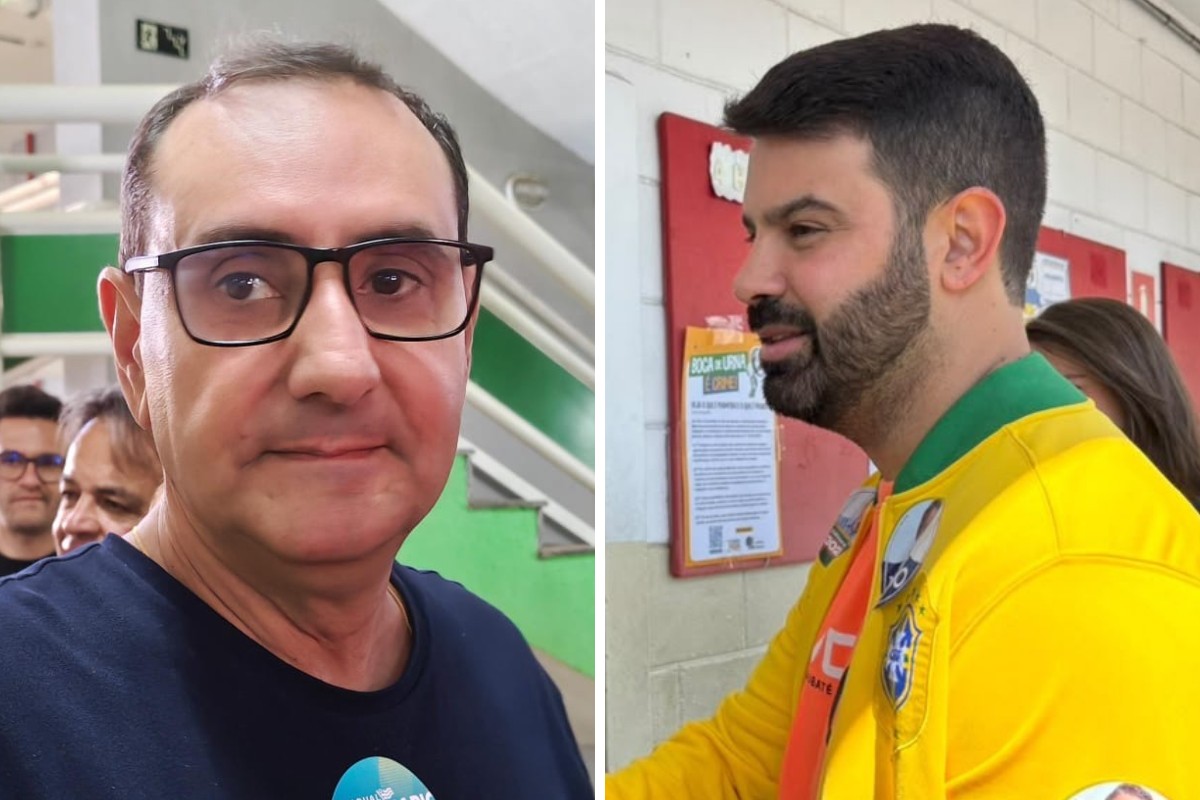 Prefeitos Anderson Farias (PSD) e Sérgio Victor (Novo) votam em São José dos Campos e Taubaté