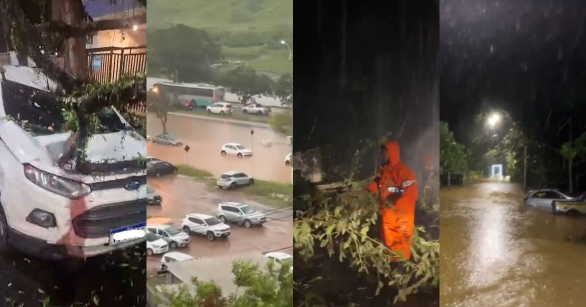 Tempestade causa estragos em SP e RJ; 5 estados têm alerta vermelho
