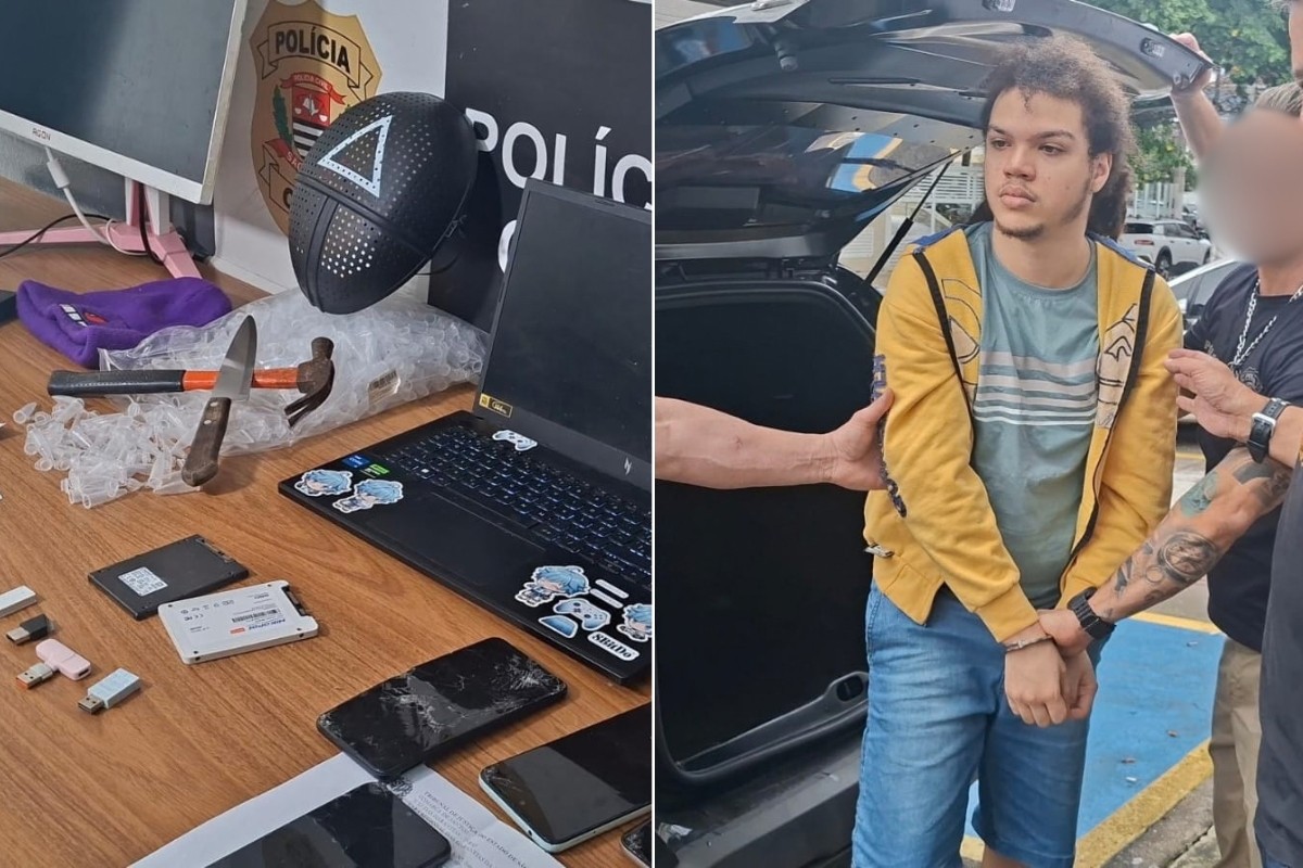 Jovem é preso por incentivar ataques em escolas e divulgar exploração sexual no Discord; VÍDEO