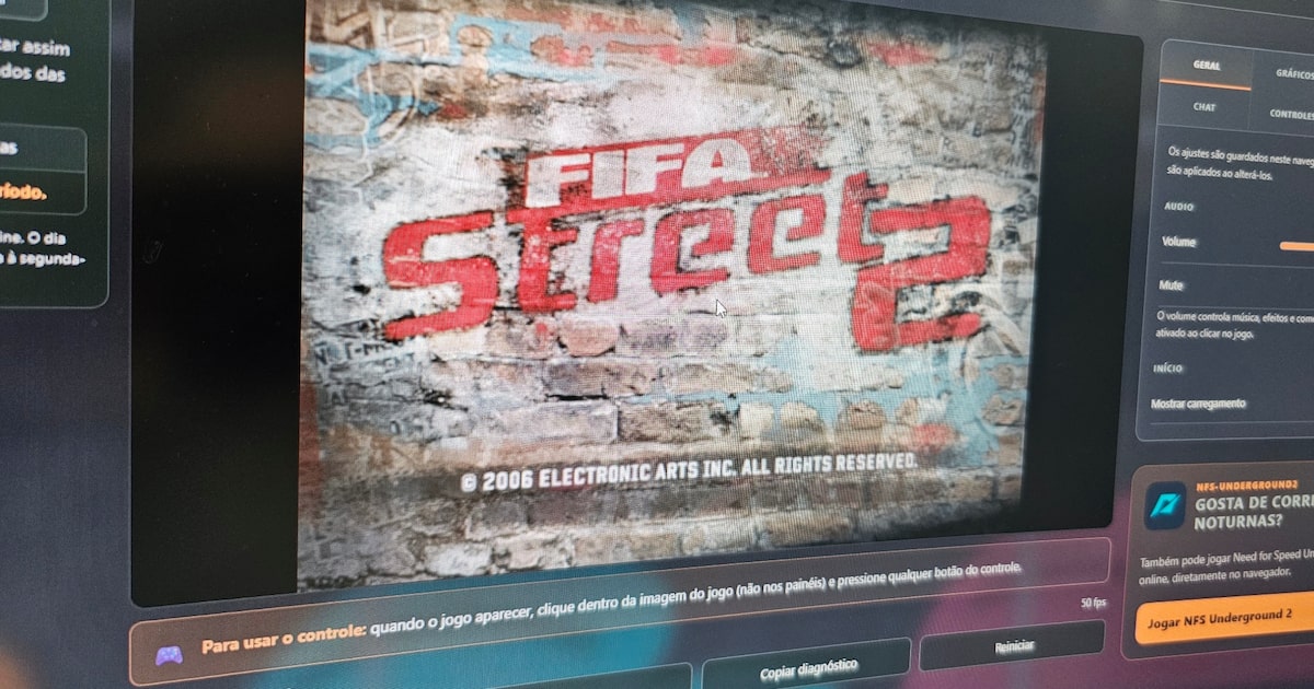 FIFA Street 2 e NFS Underground 2 agora rodam de graça direto no navegador em versão não oficial