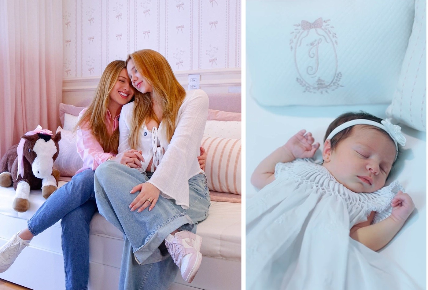 Mari Fernandez e Júlia Ribeiro apresentam o quarto da filha recém-nascida
