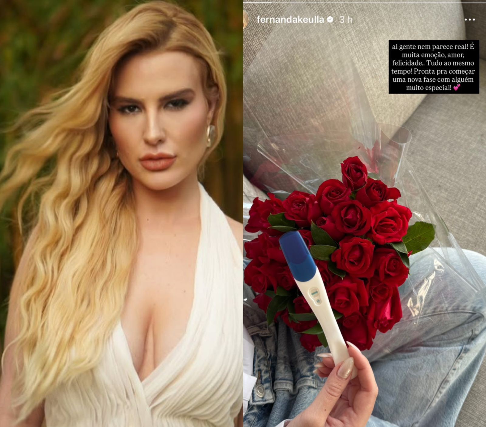 Fernanda Keulla revela que será mãe pela primeira vez e comemora: “Nem parece real”