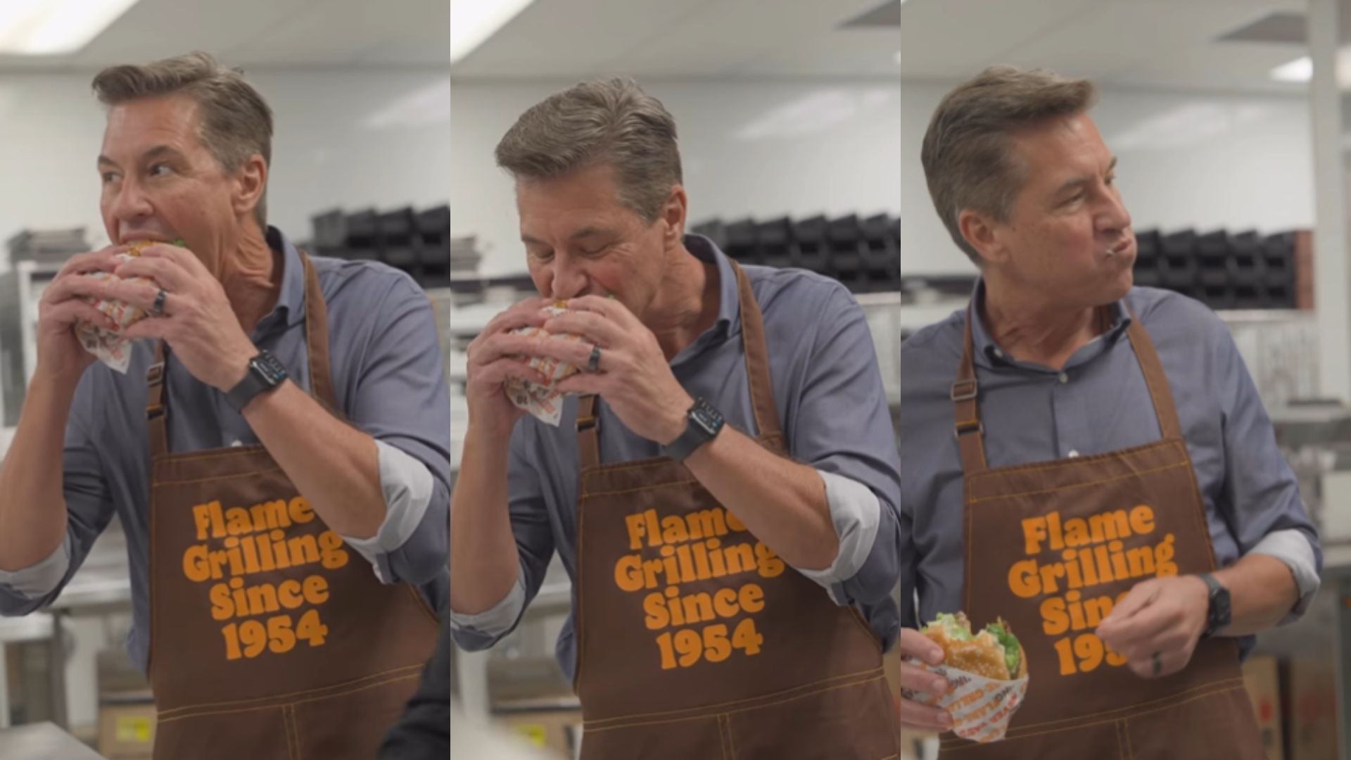 Após críticas a CEO do McDonald's, CEO do Burger King posta vídeo comendo hambúrguer: 'É assim que se faz'