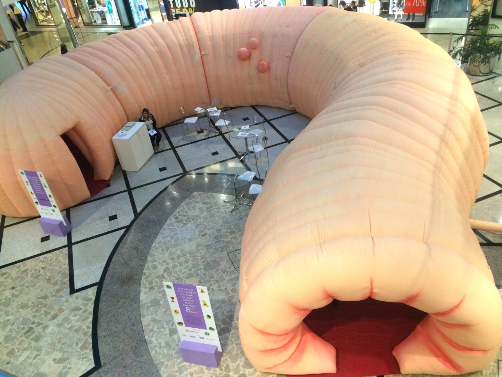 Com 'intestino gigante' e serviços gratuitos de saúde, Virada Oncológica é realizada em Montes Claros