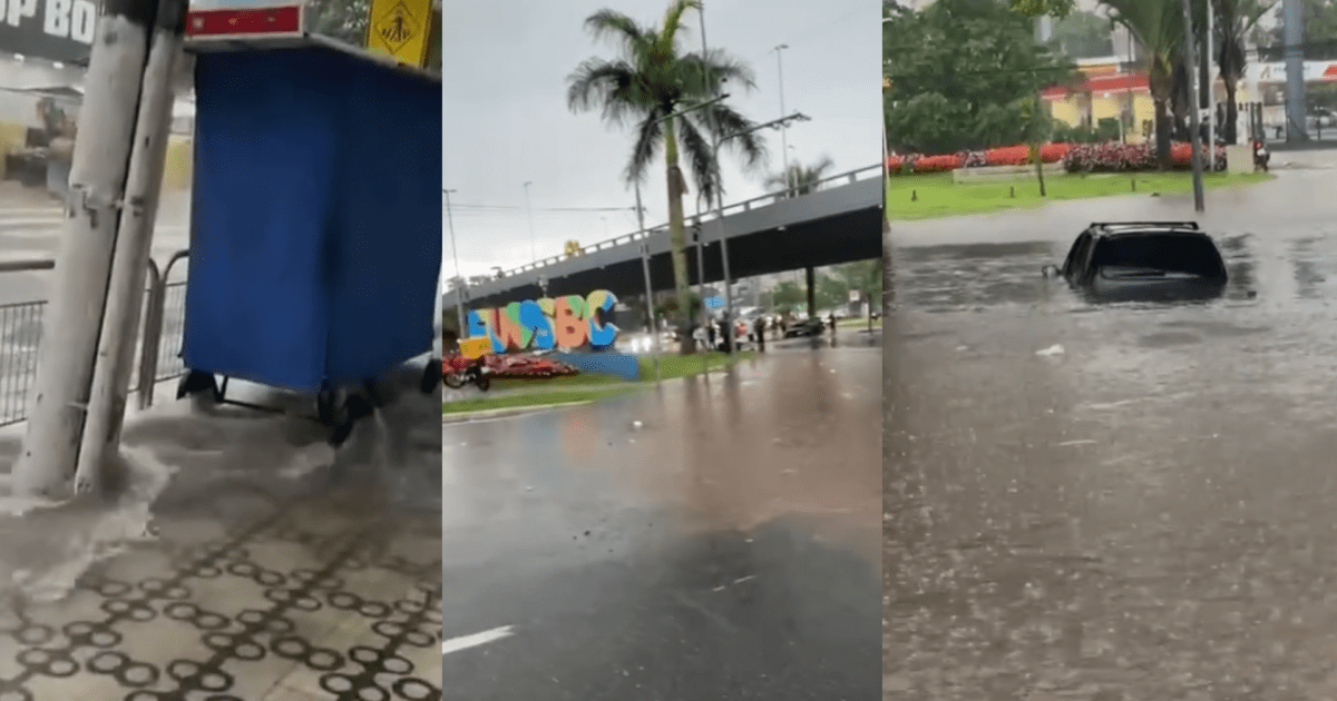 Homem morre ao ser arrastado por enxurrada em São Bernardo do Campo (SP)