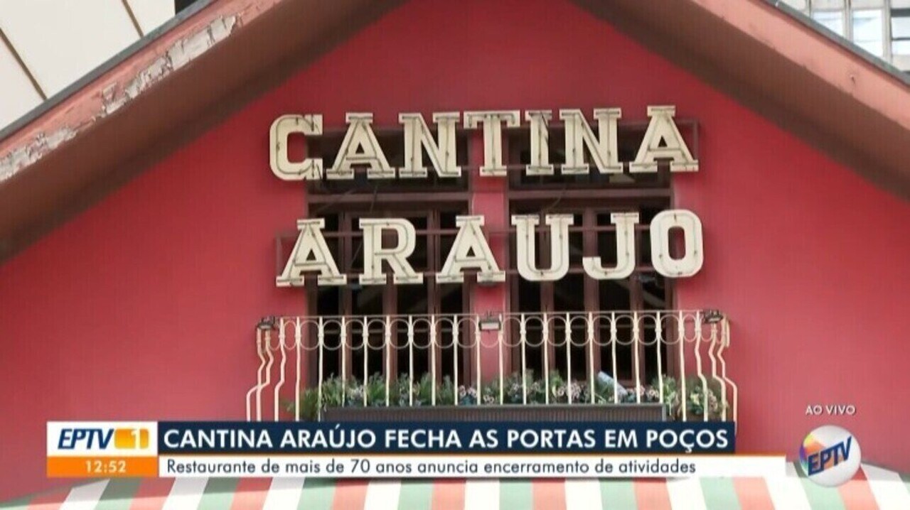 Cantina Araújo anuncia encerramento após mais de 70 anos de história em Poços de Caldas